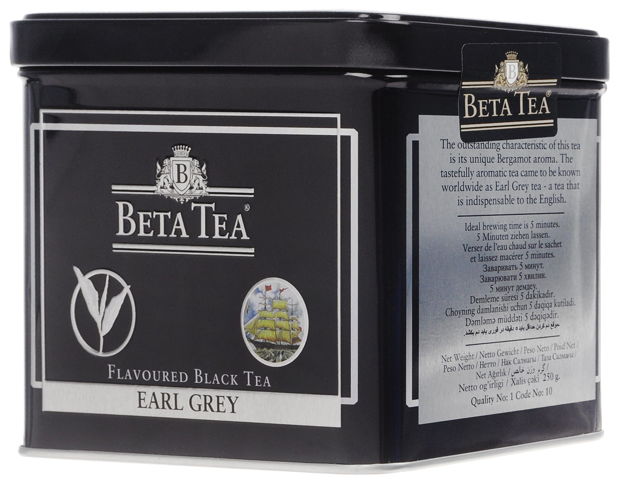 Beta Tea Earl Grey черный листовой чай, 250 г (жестяная банка)8690717005072 Beta Tea Earl Grey черный листовой чай, 250 г (жестяная банка)8690717005072Создатель этого чая – английский дипломат Чарльз Грей, который первым придумал его оригинальную рецептуру. Будучи в Китае, он смешал чай из районов Дарджелинг Кемун с бергамотом и получил новый неповторимый аромат. С тех пор этот напиток носит его имя и пользуется большой популярностью во всем мире.