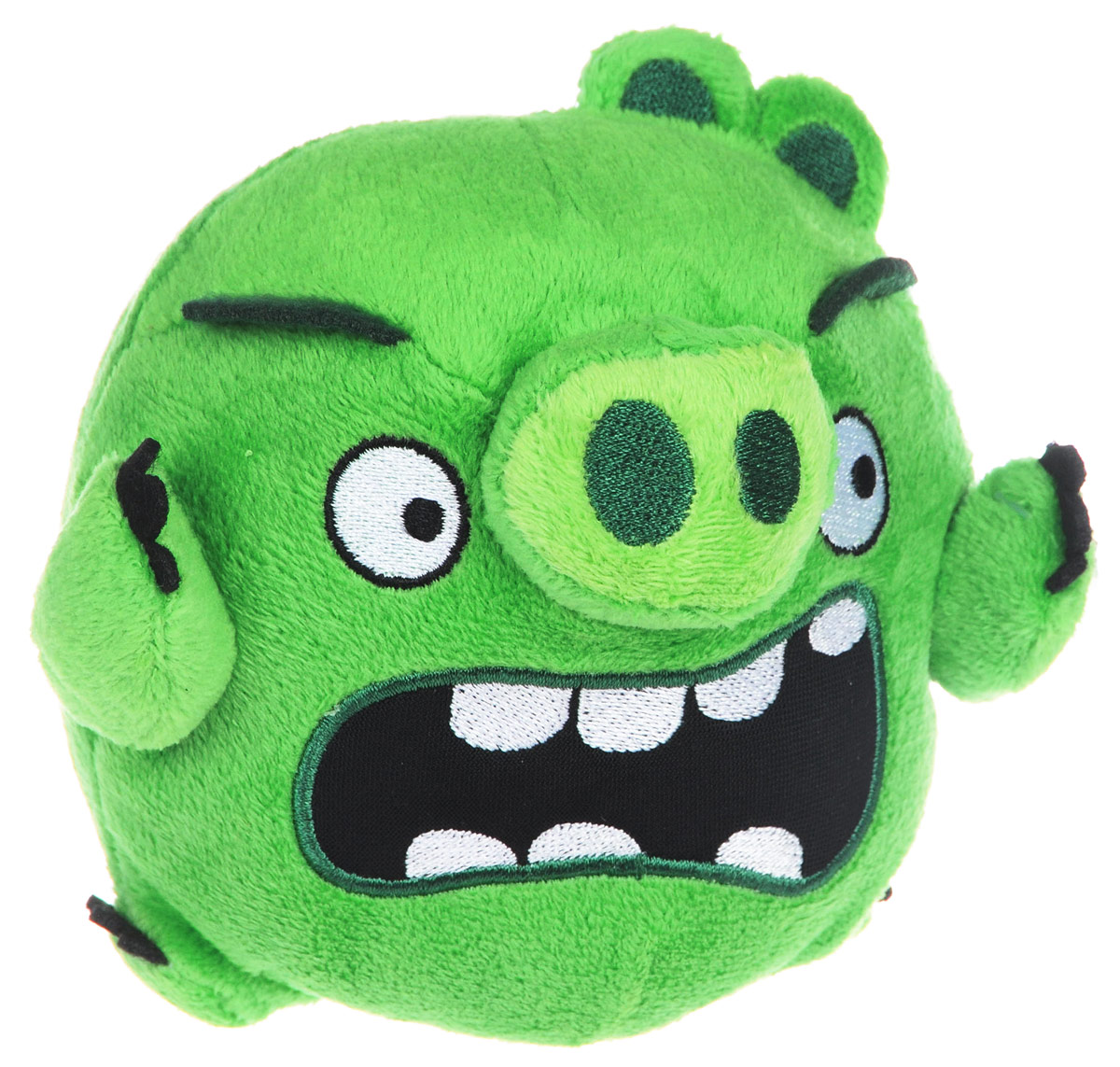 Angry Birds Мягкая игрушка Свинья 13 см90513_зелёный Angry Birds Мягкая игрушка Свинья 13 см90513_зелёныйAngry Birds - одна из самых популярных игр на мобильных устройствах. Яркие и запоминающиеся персонажи этой аркады уже давно полюбились многочисленным фанатам. Невероятно приятная на ощупь игрушка выполнена в виде главного злодея и отрицательного персонажа игры - зеленой свинки. Игрушка выполнена из качественных и безопасных материалов. Свинка обязательно порадует вас и вашего малыша.