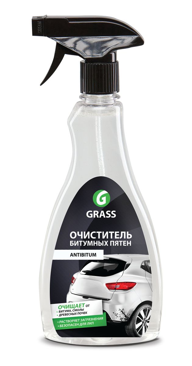 Очиститель битумных пятен Grass Antibitum, 500 мл150105 Очиститель битумных пятен Grass Antibitum, 500 мл150105Очиститель битумных пятен Grass Antibitum предназначен для удаления нефтепродуктов, смол, битумных пятен, следов резины и других дорожно-нефтяных загрязнений, а также пятен жира, чернил, граффити, маркера, остатков жевательной резинки с различных поверхностей. Не смешивать с водой. Товар сертифицирован.