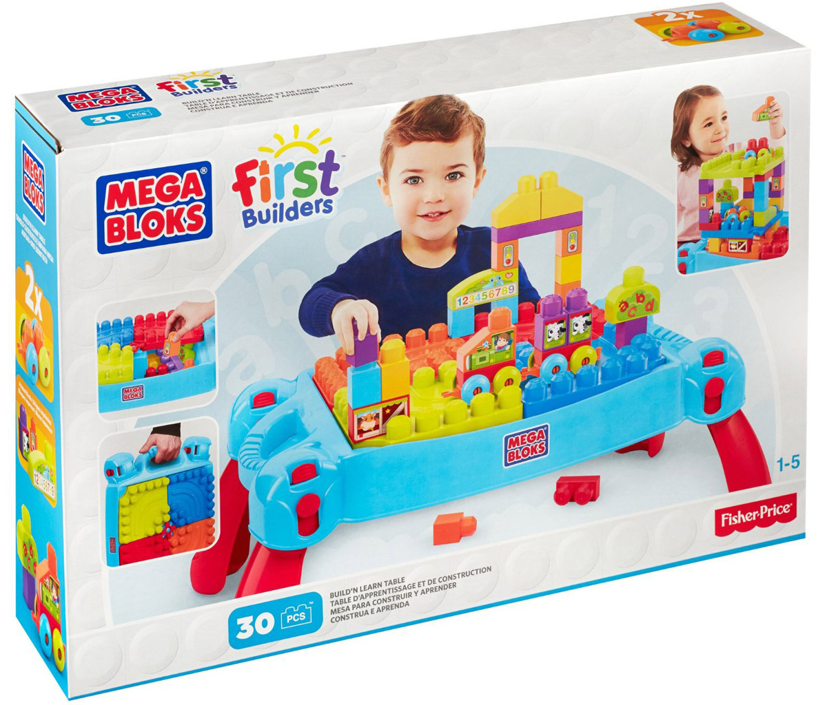 Mega Bloks First Builders Конструктор Строим и учимсяCNM42 Mega Bloks First Builders Конструктор Строим и учимсяCNM42Учитесь, играйте и стройте с конструктором Mega Bloks First Builders Строим и учимся! Конструктор представляет собой удобный и практичный столик, который станет местом, где ваш ребенок будет учиться с помощью игры и интерактивных открытий. В набор входят специальные кубики First Builders, из которых ваш ребенок сможет построить все что угодно прямо на столе. Имеет встроенное хранилище для кубиков. Играя с конструктором, малыш отлично разовьет мелкую моторику рук, координацию движений, усидчивость, воображение и фантазию, пространственное мышление, а также познакомится с такими понятиями, как цвет, форма и размер предмета.