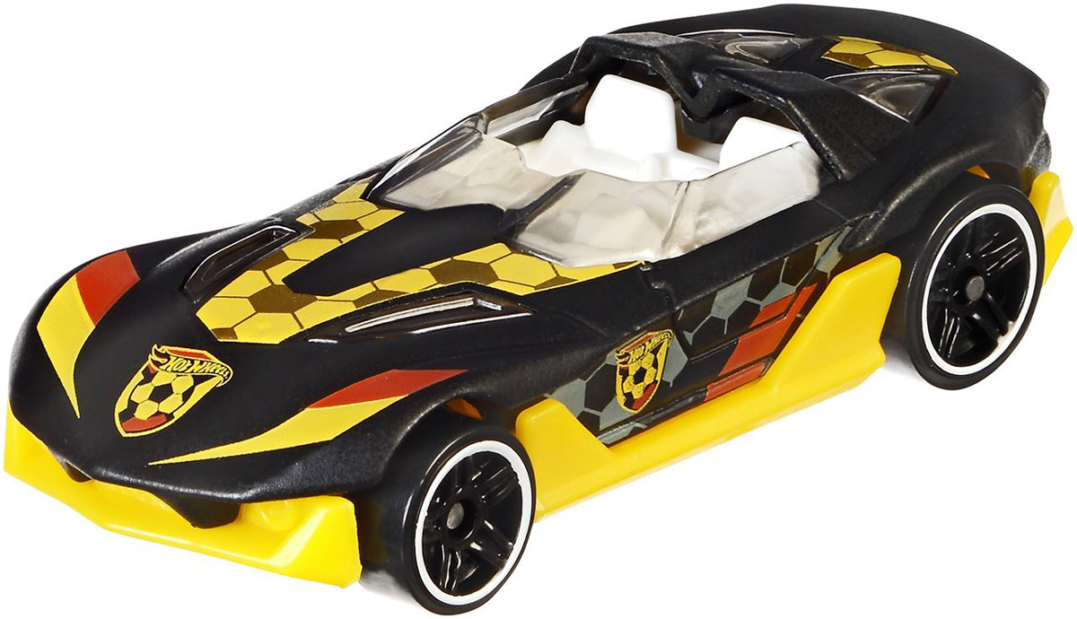 Hot Wheels Машинка Кубок УЕФА Yur So FastDJL38_DJL41 Hot Wheels Машинка Кубок УЕФА Yur So FastDJL38_DJL41Знаменитые Европейские футбольные сборные обрели неожиданную автомобильную форму. Погоня за кубком ждет вас не только на трассе, но и дома! Литые машинки вдохновлены фирменными стилями сборных, играющих в Чемпионате Европы 2016 года. Машинка Hot Wheels Кубок УЕФА. Yur So Fast изготовлена из высококачественного пластика с металлическими элементами. Колесики машинки имеют свободный ход. Ваш будет увлеченно играть с этой машинкой, придумывая различные истории. Порадуйте его таким замечательным подарком!