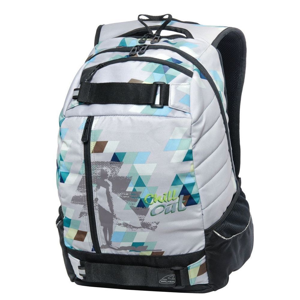 Walker Школьный ранец Wingman Chill Out42409/75 Walker Школьный ранец Wingman Chill Out42409/75Уплотненная спинка и лямки помогают лучше распределить нагрузку и сохранить форму рюкзака независимо от его наполнения. Светоотражающие элементы расположены на передней части рюкзака на боковых и лямках. С ним путешествие становится безопасным.