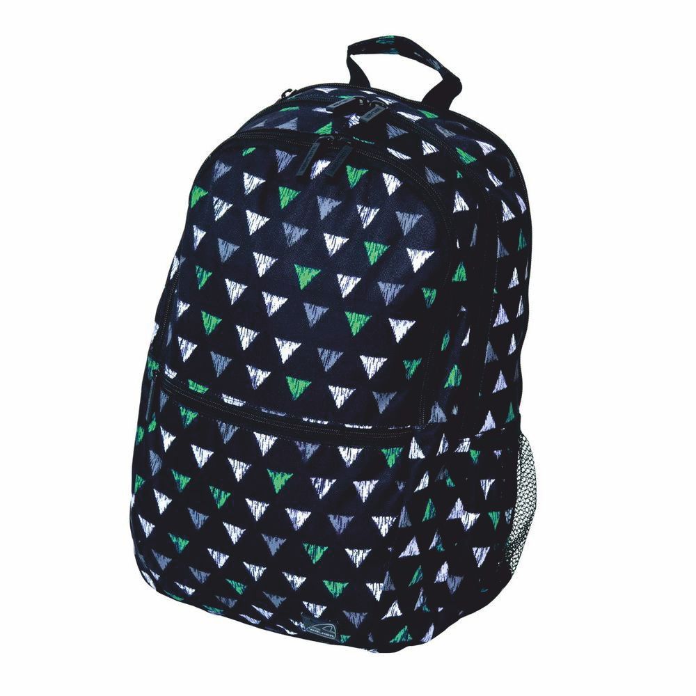Walker Ранец школьный Snap Classic Twisted Triangles42134/123 Walker Ранец школьный Snap Classic Twisted Triangles42134/123Ранец Walker Snap Classic Twisted Triangles - это современный многофункциональный молодежный ранец, который выполнен из прочного износостойкого материала высокого качества. Ранец имеет три основных отделения, закрывающиеся на молнии. Внутри переднего отделения находится органайзер для мелких предметов, включающий в себя 6 открытых накладных карманов и один сетчатый карман на молнии. В среднем отделении имеется большой открытый накладной карман для планшета или небольшого ноутбука. Спереди расположен внешний карман на молнии, по бокам рюкзака - два сетчатых кармана на резинках. Ранец оснащен удобной текстильной ручкой для переноски. Уплотненная спинка и лямки помогают лучше распределить нагрузку и сохранить форму рюкзака независимо от его наполнения. Мягкие широкие лямки позволяют легко и быстро отрегулировать рюкзак в соответствии с ростом.