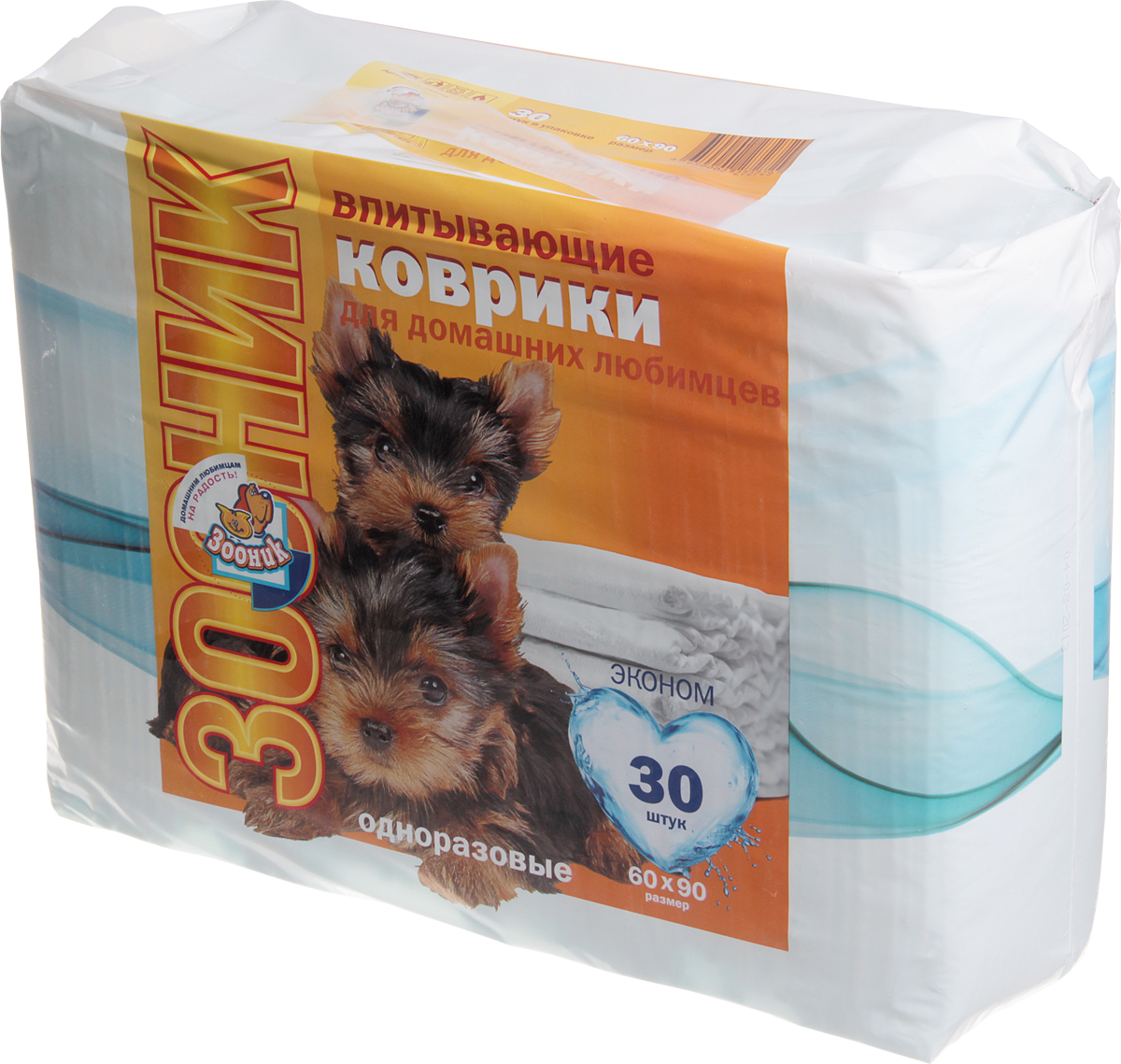 Коврики впитывающие Зооник, 60 х 90 см, 30 шт3005 Коврики впитывающие Зооник, 60 х 90 см, 30 шт3005Коврики впитывающие Зооник предназначены для одноразового использования. Верхний слой изготовлен из мягкого нетканого гипоаллергенного материала, который отлично впитывает и удерживает влагу и поглощает запах. Коврики могут использоваться как для туалетных лотков, так и при транспортировке в переноске или автомобиле. Количество: 30 шт.