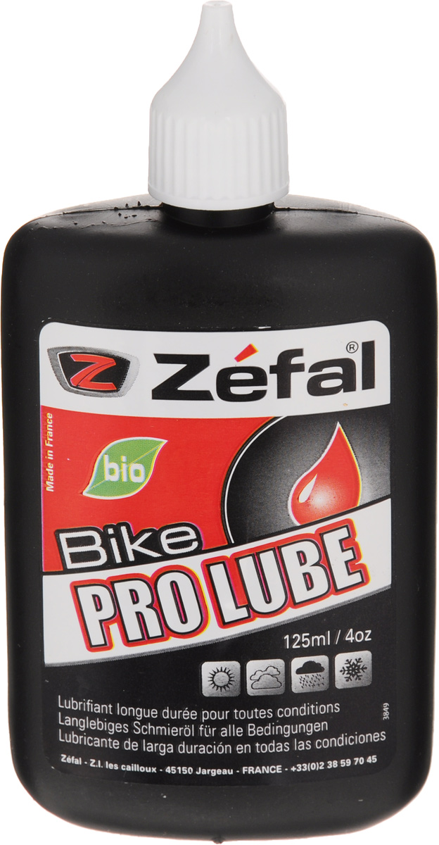 Смазка для велосипедной цепи Zefal Pro Lube, всепогодная, 125 мл000603 Смазка для велосипедной цепи Zefal Pro Lube, всепогодная, 125 мл000603Профессиональная жидкая смазка для велосипедной цепи Zefal Pro Lube предназначена для использования во время любой погоды. Это идеальный вариант для обеспечения максимальной работы вашей цепи и ее сохранности. Zefal - старейший французский производитель велосипедных аксессуаров премиального качества, основанный в 1880 году, является номером один на французском рынке велосипедных аксессуаров.
