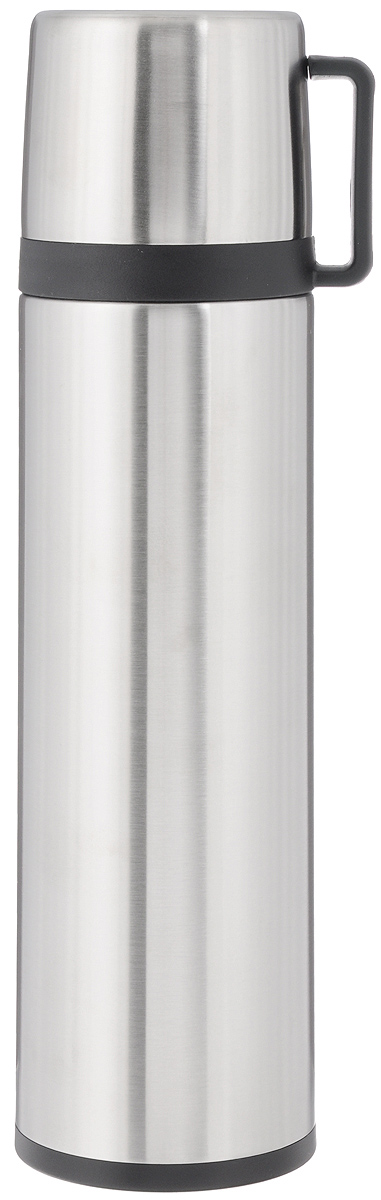 Термос Tescoma Constant, с крышкой-кружкой, 1 л318526 Термос Tescoma Constant, с крышкой-кружкой, 1 л318526Термос Tescoma Constant предназначен для хранения теплых и холодных напитков на длительное время. Изделие изготовлено из пластика и высококачественной нержавеющей стали с двойной колбой. Пробка плотно закручивается, а благодаря вакуумной кнопке внутри создается абсолютная герметичность, что предотвращает проливание напитков. Термос оснащен завинчивающейся крышкой, которая может выполнять функцию кружки с ручкой. Нельзя мыть в посудомоечной машине. Диаметр горлышка по верхнему краю: 5 см. Диаметр основания: 8,5 см. Высота термоса: 31,5 см. Диаметр крышки-кружки по верхнему краю: 8 см. Высота стенки крышки-кружки: 7,5 см.