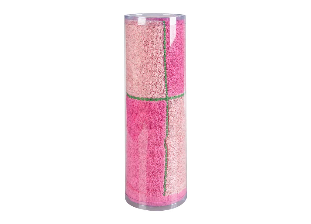 Полотенце махровое Soavita "Азия", цвет: розовый, 45 х 90 см