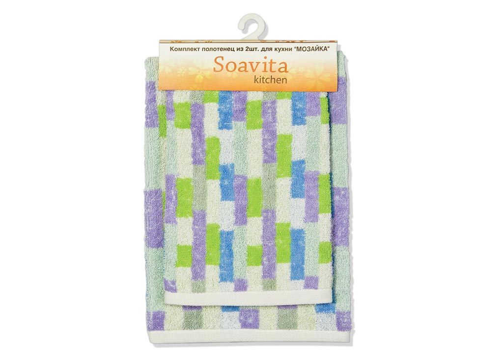 Комплект кухонный Soavita Мозайка, цвет: лиловый, 2 предмета49221 Комплект кухонный Soavita Мозайка, цвет: лиловый, 2 предмета49221Перед использованием постирать при температуре не выше 40 градусов