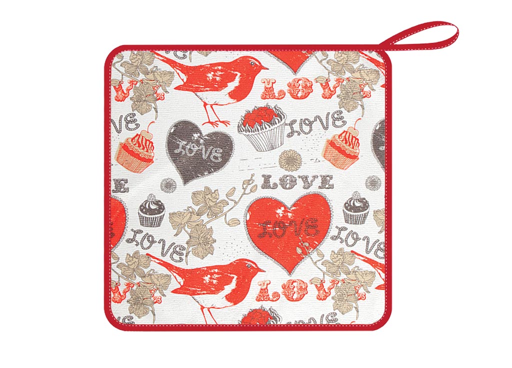 Салфетка кухонная Soavita Love, цвет: оранжевый, темно-зеленый, 30 х 30 см51 Салфетка кухонная Soavita Love, цвет: оранжевый, темно-зеленый, 30 х 30 см51Перед использованием постирать при температуре не выше 40 градусов