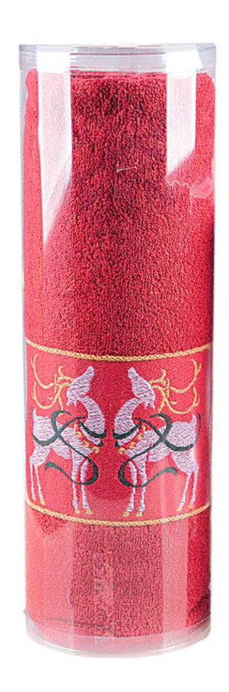 Полотенце Soavita Deer, цвет: красный, 70 х 130 см70370 Полотенце Soavita Deer, цвет: красный, 70 х 130 см70370Махровое полотенце Soavita Deer выполнено из хлопка. Полотенца используются для протирки различных поверхностей, также широко применяются в быту. Такой набор станет отличным вариантом для практичной и современной хозяйки. Махровое полотно создается из хлопковых нитей, которые, в свою очередь, прядутся из множества хлопковых волокон. Чем длиннее эти волокна, тем прочнее будет нить, и, соответственно, изделие. Длина составляющих хлопковую нить волокон влияет и на фактуру получаемой ткани: чем они длиннее, тем мягче и пушистее получится махровое изделие, тем лучше будет впитывать изделие воду. Хотя на впитывающие качество махры - ее гигроскопичность, не в последнюю очередь влияет состав волокна. Мягкая махровая ткань отлично впитывает влагу и быстро сохнет. Размер полотенца: 70 х 130 см.
