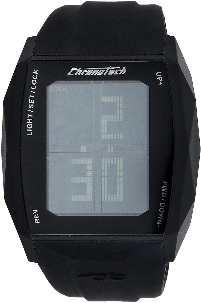 Часы наручные Chronotech Chronotouch, цвет: черный. RW0021RW0021 Часы наручные Chronotech Chronotouch, цвет: черный. RW0021RW0021Стильные часы Chronotech Chronotouch, выполнены из нержавеющей стали, пластика, минерального стекла и каучука. Часы оформлены символикой бренда. Часы оснащены оригинальным корпусом с сенсорным дисплеем и кварцевым механизмом, имеют степень влагозащиты равную 3 BAR. Сенсорный дисплей дополнен подсветкой. Дополнительные функции: таймер, хронограф, будильник, секундомер, автоматический календарь, отображение времени в 12-часовом или 24-часовом формате. Каучуковый ремешок часов оснащен застежкой-пряжкой, которая позволит с легкостью снимать и надевать изделие. Часы поставляются в фирменной упаковке. Часы современного дизайна Chronotech Chronotouch подчеркнут отменное чувство стиля.