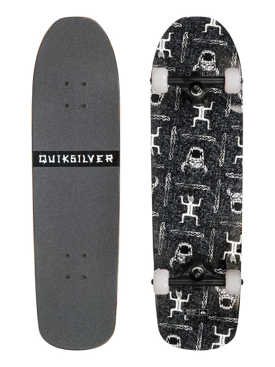 Лонгборд Quiksilver Africa Spirit, дека 79 х 21,5 смQSLSSA Лонгборд Quiksilver Africa Spirit, дека 79 х 21,5 смQSLSSAЛонгборд Quiksilver Africa Spirit оснащен декой, выполненной из канадского клена. Сверху дека покрыта зернистым материалом для лучшей устойчивости на доске. Доска высокая - для хорошей скорости и плавной езды. Прочные подшипники обеспечивают низкий уровень шума и меньшую вибрацию. Верхняя часть доски оформлена названием торговой марки Quiksilver. Нижняя часть декорирована орнаментом в африканском стиле. Металлическая рама обеспечивает надежность и долговечность. Лонгборд - это отдельная ветка развития скейтборда, акцентом которой является скорость, устойчивость, улучшенные ходовые качества доски, в отличие от классического скейтборда, задачей которого является агрессивное, трюковое катание, прыжки с различными комбинациями вращений доски или райдера. Из особенностей лонгборда можно отметить удлиненную колесную базу и деку, более мягкие и увеличенные колеса. Подобная конструкция лонгборда позволяет райдеру развивать большие скорости, чувствовать себя на доске более...