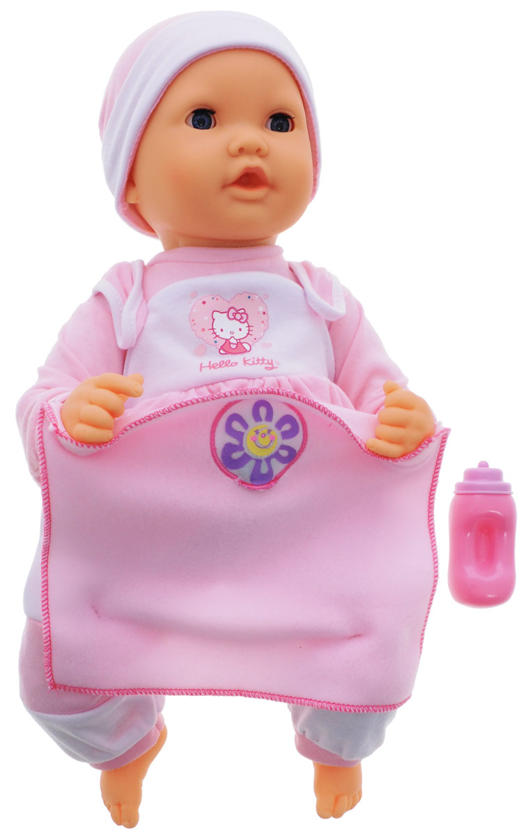 Карапуз Пупс интерактивный Нello Кitty16226-RU-HELLO KITTY Карапуз Пупс интерактивный Нello Кitty16226-RU-HELLO KITTYПупс интерактивный Карапуз Нello Кitty станет отличным подарком для вашей девочки. Эта замечательная игрушка не даст заскучать ни на секунду. Куколка многофункциональна - она умеет говорить, играть в прятки, моргать, шевелить губами и смеяться. Стоит лишь поднять одеялко наверх и вы все это увидите. Одет пупс в прелестный костюмчик в стиле Нello Кitty. Также в комплект входит бутылочка. Игра с пупсом разовьет в вашей малышке фантазию и любознательность, поможет овладеть навыками общения и научит ролевым играм, воспитает чувство ответственности и заботы. Порадуйте ее таким замечательным подарком! Пупс работает от 3 батареек напряжением 1,5V типа АА (товар комплектуется демонстрационными).