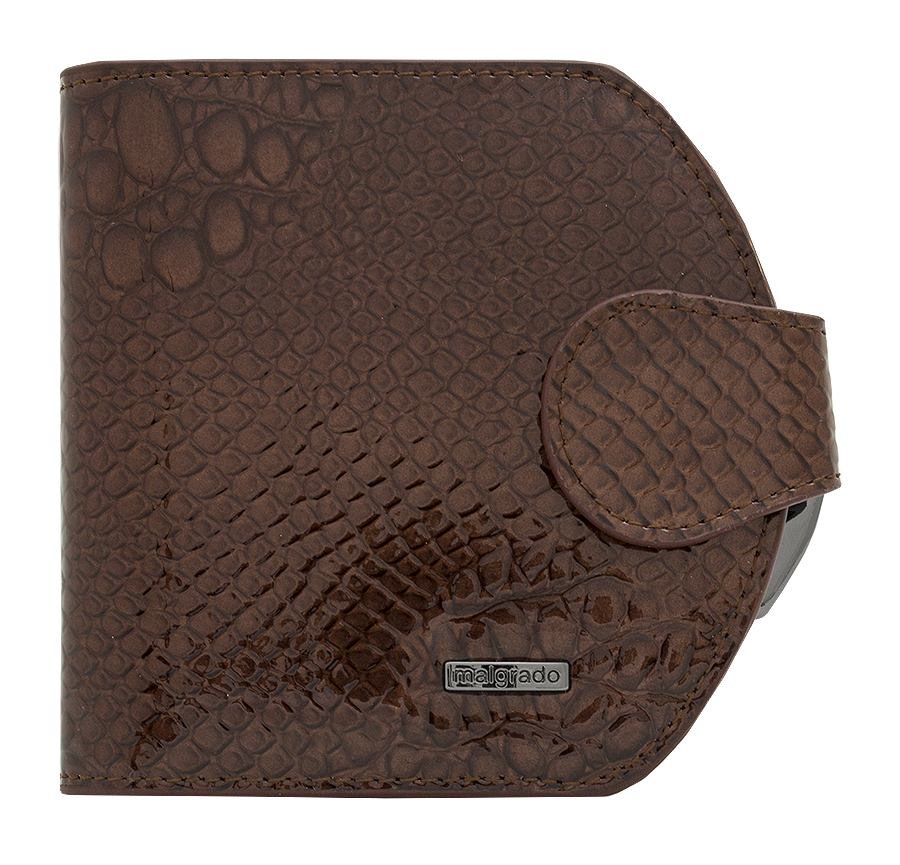 Кошелек женский Malgrado, цвет: коричневый. 41007-0440341007-04403# Brown Кошелек Сред. Malgrado Кошелек женский Malgrado, цвет: коричневый. 41007-0440341007-04403# Brown Кошелек Сред. MalgradoСтильный кошелек Malgrado изготовлен из натуральной кожи красного коричневого высшего качества с тиснением под рептилию. Внутри два глубоких кармана для купюр, три кармашка для визиток, один пластиковый кармашек для фото. Сзади расположен карман на защелке для мелочи. Кошелек закрывается хлястиком на кнопку. Кошелек упакован в коробку из плотного картона с логотипом фирмы. Такой кошелек станет замечательным подарком человеку, ценящему качественные и практичные вещи.