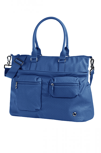 Сумка женская Samsonite, цвет: синий. 93V-3100893V-31008 Сумка женская Samsonite, цвет: синий. 93V-3100893V-31008Женская сумка Samsonite изготовлена из полиуретана и оформлена металлической фурнитурой. Изделие содержит одно основное отделение, закрывающееся на застежку-молнию. Внутри отделения расположены два накладных кармашка для мелочей и врезной карман на молнии. Лицевая сторона сумки дополнена вместительным карманом на молнии и двумя объемными кармашками, каждый из которых закрывается на молнию. На задней стороне изделия расположен карман на застежке-молнии. Сумка оснащена двумя удобными ручками и наплечным ремнем регулируемой длины.