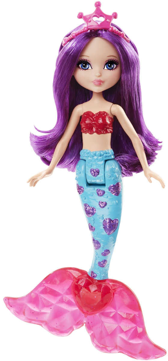 Barbie Кукла Маленькая русалочка GemDNG07_DNG09 Barbie Кукла Маленькая русалочка GemDNG07_DNG09Погружайся в мир подводных приключений вместе с маленькой русалочкой Gem от Barbie! Она создана специально для маленьких рук и богатого воображения! Русалочка приковывает взгляды своим разноцветным хвостом и ярким лифом. Фиолетовые волосы куклы можно расчесывать. На голове - изящная диадема. Хвостовой плавник украшен сердечком. Гибкая талия делает движения более разнообразными и создает простор для новых сюжетов. В коллекцию входят куклы родом из трех разных королевств, вдохновленных радугами, самоцветами или сладостями. Соберите их всех для невероятного веселья!