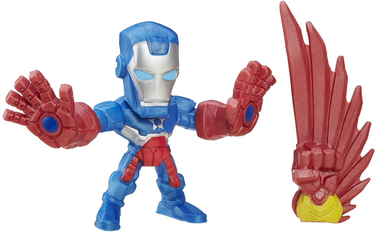 Hero Mashers Фигурка Iron PatriotB6431EU4_B6691_Iron Patriot Hero Mashers Фигурка Iron PatriotB6431EU4_B6691_Iron PatriotСборная фигурка Hero Mashers Iron Patriot станет отличным подарком всем поклонникам комиксов. В комплекте с фигуркой идет дополнительная рука с крылом. Даже самые сильные супергерои иногда нуждаются в дополнительной руке или ноге. Сделать это теперь возможно с новой линией фигурок Super Hero Mashers Micro. Несмотря на микроразмер, фигурки супергероев выглядят мощными, особенно с использованием сменных рук, ног и аксессуаров. Каждая фигурка включает в себя 3 точки для сменных элементов, что позволяет детям поменять супергерою голову и руки на те, которые они захотят! Универсальные разъемы позволяют использовать детали с любой другой фигурки героя Mashers, предоставляя свободу для создания нового супергероя! Дополнительно можно прикрепить боевое снаряжение и принадлежности для еще большей мощи!