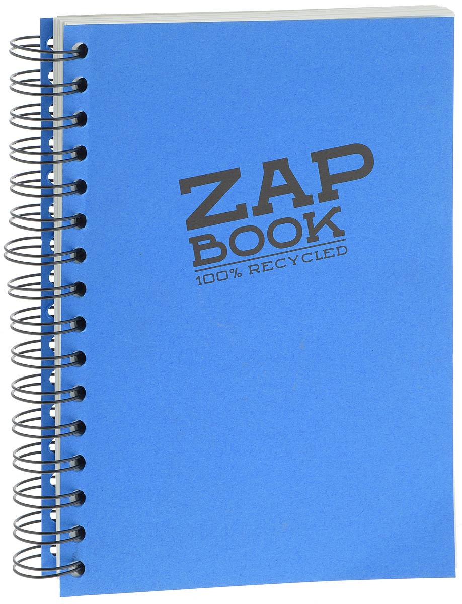 Clairefontaine Блокнот для эскизов Zap Book 160 листов цвет синий8355 Clairefontaine Блокнот для эскизов Zap Book 160 листов цвет синий8355Блокнот для набросков Clairefontaine Zap Book на спирали содержит 160 листов, выполненных из переработанной бело-серой бумаги. Листы не разлинованы. Обложка выполнена из картона. Блокнот идеален для рисования и письма, также подойдет для эскизов и набросков.