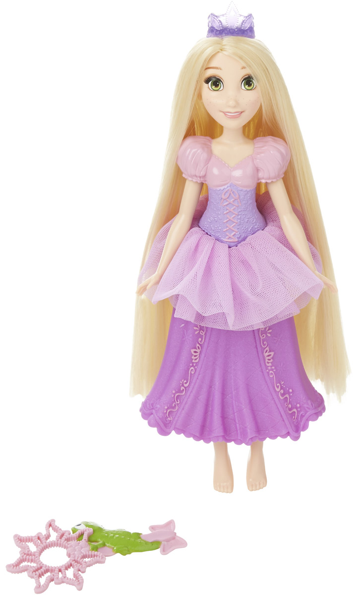 Disney Princess Кукла Рапунцель с тиарой для мыльных пузырейB5302EU4_5304 Disney Princess Кукла Рапунцель с тиарой для мыльных пузырейB5302EU4_5304Кукла Disney Princess Рапунцель с тиарой для мыльных пузырей готова повеселиться от души с мыльными пузырями! Девочки могут начинать приключения с мыльной пеной в воде и на суше вместе с куклой Рапунцель и тиарой для мыльных пузырей. Налейте раствор для мыльных пузырей (продается отдельно) в спинку кукольного корсета. Ваша девочка сожмет юбку - и на голове куклы появится мыльная пена. Чем сильнее будет сжата юбка, тем больше пузырей вылетит из короны! Используйте предлагающуюся волшебную палочку для мыльных пузырей, чтобы волшебных мыльных пузырей стало еще больше! Кукла выглядит просто очаровательно. Она точно повторяет внешний вид Рапунцель в диснеевском мультфильме: у нее такие же большие зеленые глаза, милые веснушки на щечках и добрая улыбка. У куклы длинные волосы, которые можно расчесывать и заплетать в разнообразные прически. Ваша малышка будет в восторге от такого великолепного подарка!