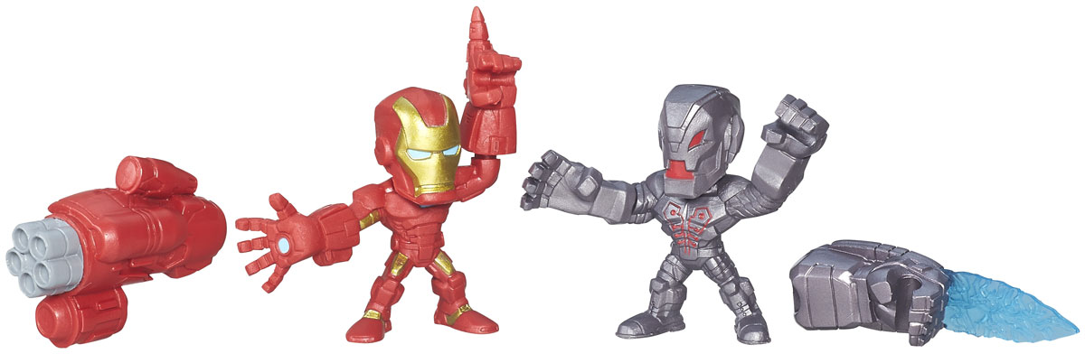 Hero Mashers Набор фигурок Iron Man vs UltronB6432_B6690_Iron Man vs Ultron Hero Mashers Набор фигурок Iron Man vs UltronB6432_B6690_Iron Man vs UltronНабор сборных фигурок Hero Mashers Iron Man vs Ultron станет отличным подарком всем поклонникам комиксов. В комплекте 2 фигурки, оружие Железного Человека, дополнительная рука Альтрона. Даже самые сильные супергерои иногда нуждаются в дополнительной руке или ноге. Сделать это теперь возможно с новой линией фигурок Super Hero Mashers Micro. Несмотря на микроразмер, фигурки супергероев выглядят мощными, особенно с использованием сменных рук, ног и аксессуаров. Каждая фигурка включает в себя 3 точки для сменных элементов, что позволяет детям поменять супергерою голову и руки на те, которые они захотят! Универсальные разъемы позволяют использовать детали с любой другой фигурки героя Mashers, предоставляя свободу для создания нового супергероя! Дополнительно можно прикрепить боевое снаряжение и принадлежности для еще большей мощи!