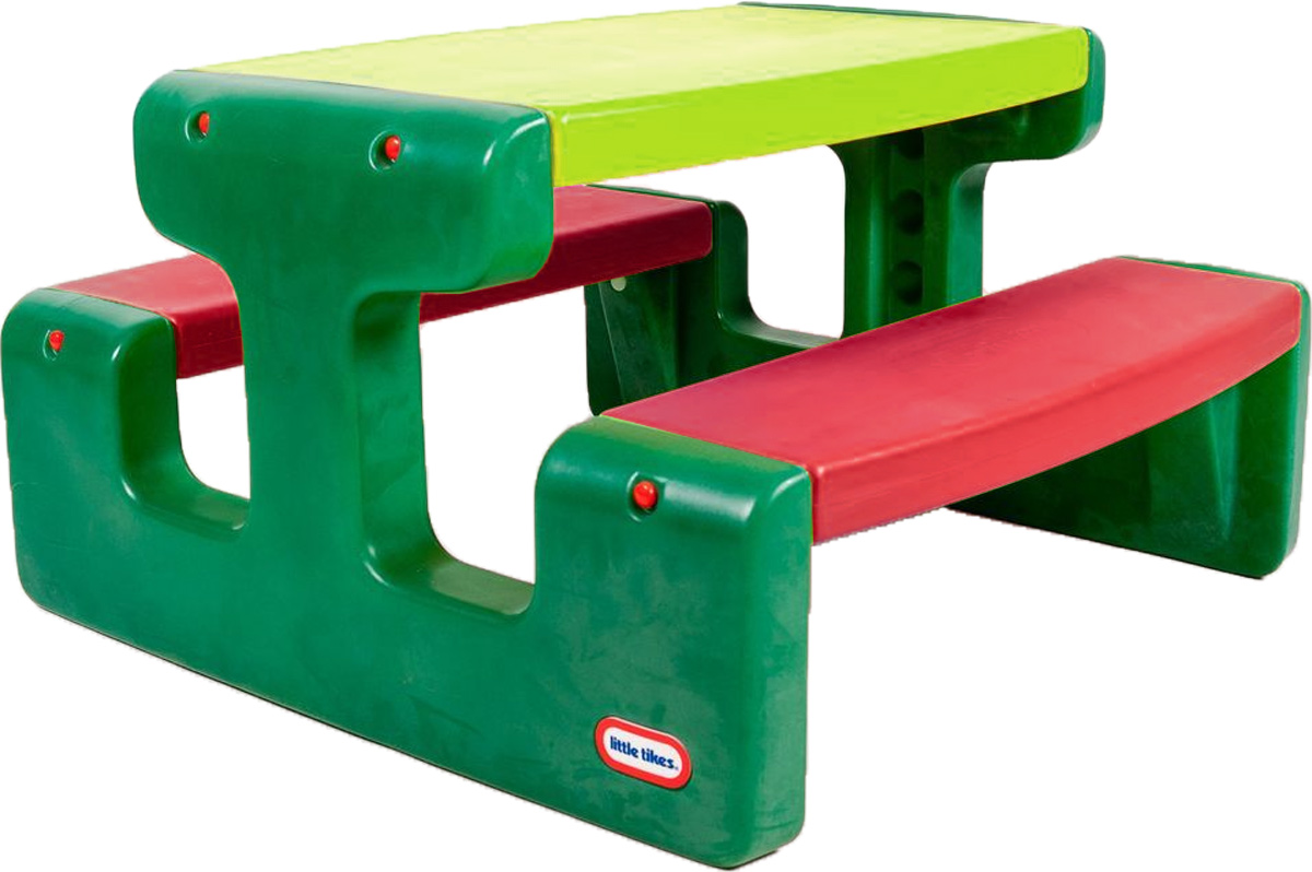 Little Tikes Игровой комплекс Table Picnic4795 Little Tikes Игровой комплекс Table Picnic4795Игровой комплекс Little Tikes Table Picnic рассчитан на 4 места. Выполнен в ярких тонах. Скамеечки закреплены со столешницей в единую конструкцию, предотвращая случайное падение элементов стола. Не содержит острых углов; выполнен из высококачественного пластика, легко собирается и разбирается. Столик легко хранить и перевозить - в разобранном виде он занимает достаточно мало места.