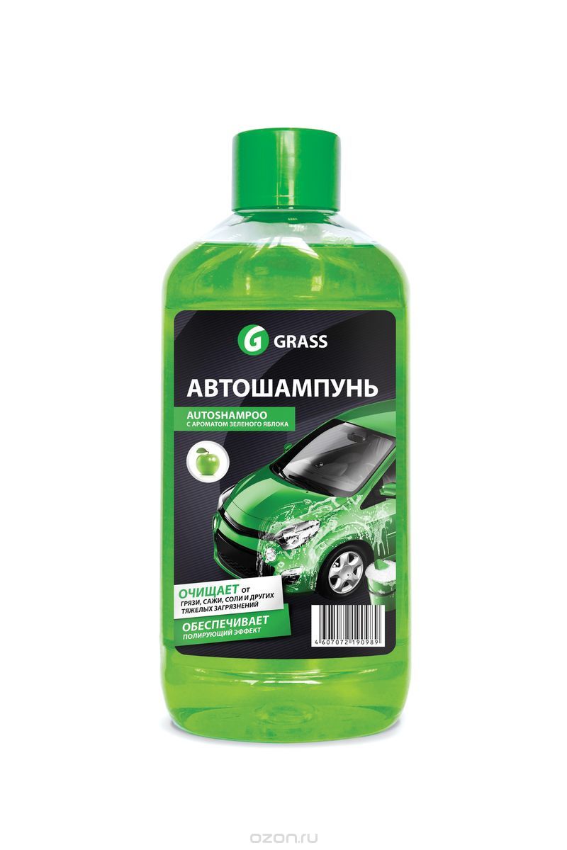 Автошампунь Grass Universal, с ароматом яблока, 1 л111100-2 Автошампунь Grass Universal, с ароматом яблока, 1 л111100-2Автошампунь Grass Universal эффективно очищает въевшуюся грязь, сажу, масляные пятна, соль и другие эксплуатационные загрязнения. Обеспечивает полирующий эффект. Не оказывает раздражающего воздействия на кожу рук. Разводится водой из расчета 20-30 г на 10 л воды. Товар сертифицирован.