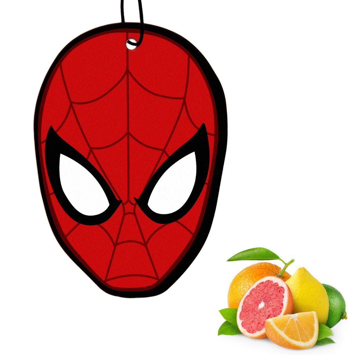 Ароматизатор автомобильный Marvel Spiderman 3. Цитрусовый удар, 8,9 х 15,9 см1149012 Ароматизатор автомобильный Marvel Spiderman 3. Цитрусовый удар, 8,9 х 15,9 см1149012Яркость в серые городские будни и скучную езду по пробкам добавит ароматизатор Marvel Spiderman 3. Цитрусовый удар. В нем сочетаются эксклюзивный дизайн и приятный аромат. Если у вас нет автомобиля - не беда! Повесьте ароматизатор дома или на работе и наслаждайтесь чудесным благоуханием.