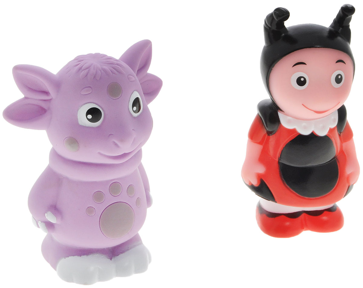 Играем вместе Набор игрушек для ванной Лунтик и друзья 2 шт158R-159R-PVC Играем вместе Набор игрушек для ванной Лунтик и друзья 2 шт158R-159R-PVCС набором игрушек для ванной Играем вместе Лунтик и друзья принимать водные процедуры станет еще веселее и приятнее. В набор входят 2 игрушки в виде Лунтика и божьей коровки Милы из популярного мультфильма. Игрушки могут брызгать водой и пищать. Набор доставит ребенку большое удовольствие и поможет преодолеть страх перед купанием. Игрушки для ванной способствуют развитию воображения, цветового восприятия, тактильных ощущений и мелкой моторики рук.