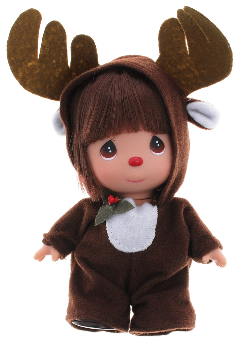 Precious Moments Мини-кукла Олененок5260 Precious Moments Мини-кукла Олененок5260Какие же милые эти куколки Precious Moments. Создатель этих очаровательных крошек настоящая волшебница - Линда Рик - оживила свои творения, каждая кукла обрела свой милый и неповторимый образ. Эти крошки могут сопровождать вас в чудесных странствиях и сделать каждый момент вашей жизни незабываемым! Мини-кукла Олененок одета в коричневый костюм, оформленный забавными рогами оленя. У куклы темные волосы с густой челкой и большие карие глаза. Благодаря играм с куклой, ваша малышка сможет развить фантазию и любознательность, овладеть навыками общения и научиться ответственности. Порадуйте свою принцессу таким прекрасным подарком!