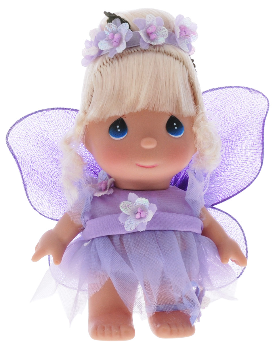 Precious Moments Мини-кукла Фея цвет наряда фиолетовый5406 Precious Moments Мини-кукла Фея цвет наряда фиолетовый5406Какие же милые эти куколки Precious Moments. Создатель этих очаровательных крошек настоящая волшебница - Линда Рик - оживила свои творения, каждая кукла обрела свой милый и неповторимый образ. Эти крошки могут сопровождать вас в чудесных странствиях и сделать каждый момент вашей жизни незабываемым! Мини-кукла Фея одета в волшебное платье фиолетового цвета. На спине у куклы крылышки, которые с легкостью можно отстегнуть. Светлые волосы куклы убраны в прическу, украшенную перламутровыми цветами. У девочки большие синие глаза. Благодаря играм с куклой, ваша малышка сможет развить фантазию и любознательность, овладеть навыками общения и научиться ответственности. Порадуйте свою принцессу таким прекрасным подарком!
