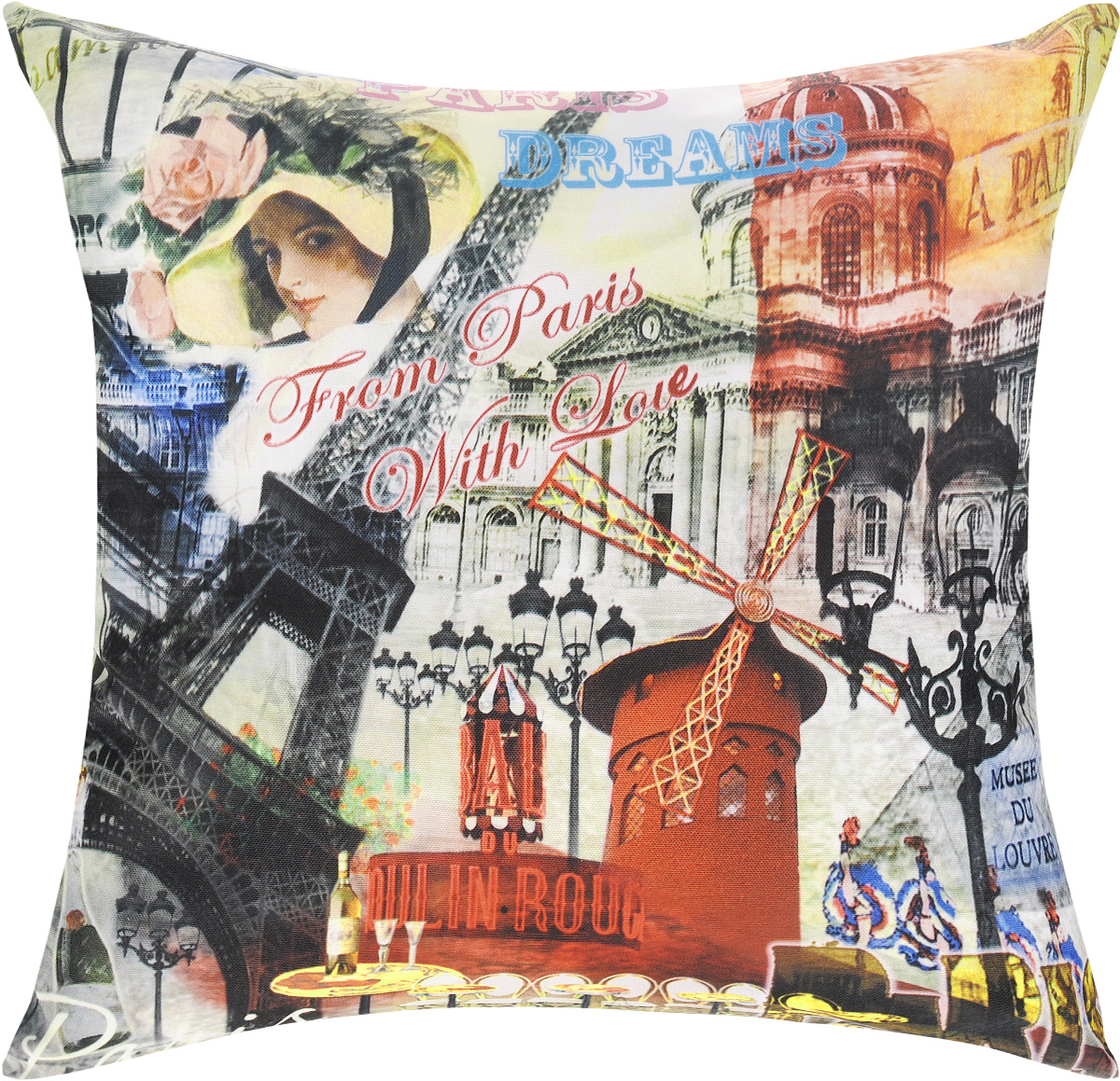 Подушка декоративная GiftnHome Парижские фантазии, 40 х 40 cмPLW-OXF-40 PDream Подушка декоративная GiftnHome Парижские фантазии, 40 х 40 cмPLW-OXF-40 PDreamДекоративная подушка GiftnHome Парижские фантазии - это яркое украшение вашего дома. Чехол выполнен из ткани Оксфорд и украшен красочным изображением. Внутренний наполнитель подушки - холлофайбер. Чехол застегивается на молнию. Красивая подушка создаст в доме уют и станет прекрасным элементом декора.