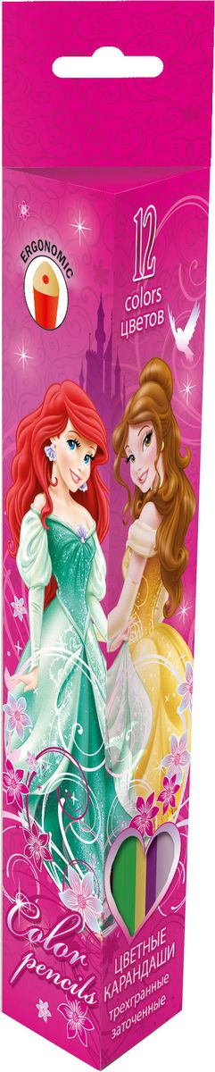 Princess Набор цветных карандашей 12 цветовPRBB-US1-3P-12 Princess Набор цветных карандашей 12 цветовPRBB-US1-3P-12Набор акварельных карандашей Princess поможет создать чудные картины. При размывании кисточкой водой карандаши создают эффект рисунка акварелью.Карандаши имеют трехгранную форму. В наборе 12 карандашей ярких цветов.