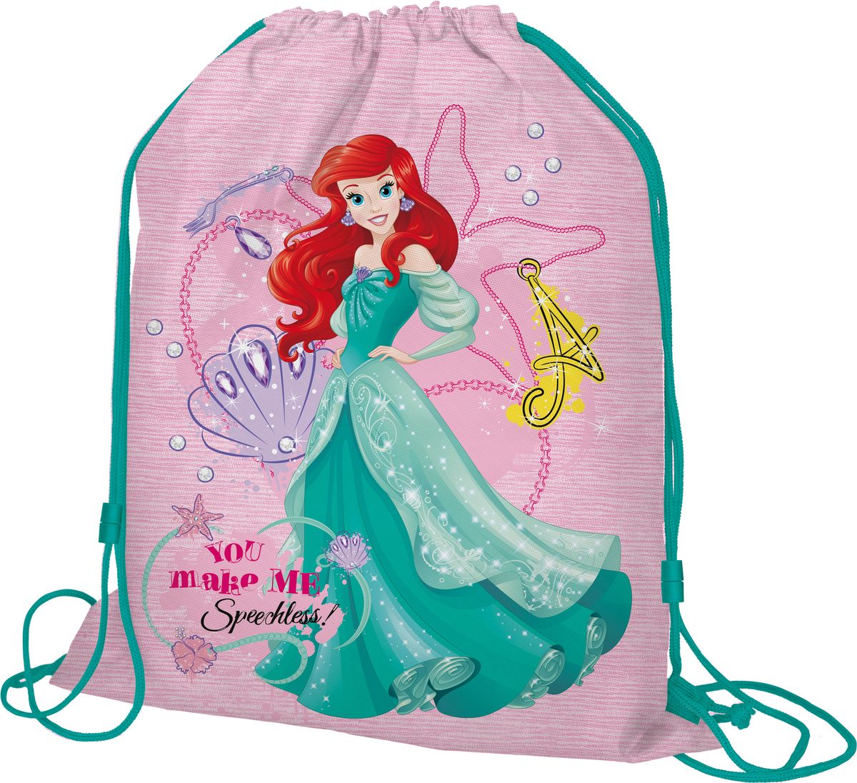 Princess Мешок для обуви PrincessPRDB-MT1-883 Princess Мешок для обуви PrincessPRDB-MT1-883Мешок для переноски обуви, выполнен из плотного водостойкого материала, затягивается сверху шнуром-лямкой и носится, как рюкзак. Размер: 43 х 34 х 1 см.