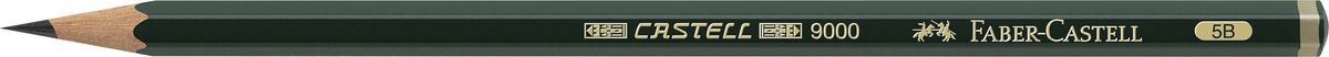 Faber-Castell Карандаш чернографитный Castell 9000 твердость 5B119005 Faber-Castell Карандаш чернографитный Castell 9000 твердость 5B119005Faber-Castell Castell 9000 - шестигранный графитный карандаш наивысшего качества с долголетней традицией. Пригодны не только для письма, но и для эскизов и рисования. Покрыты лаком на водной основе в интересах защиты окружающей среды. Специальная SV технология вклеивания грифеля предотвращает его поломку при падении. Высокое качество мягкой древесины обеспечивает легкое затачивание.
