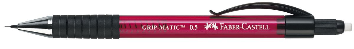 Faber-Castell Карандаш механический Grip-Matic цвет корпуса красный 137521137521 Faber-Castell Карандаш механический Grip-Matic цвет корпуса красный 137521137521Механический карандаш Faber-Castell Grip-Matic - незаменимый атрибут современного делового человека дома и в офисе. Корпус карандаша круглой формы выполнен из высококачественного пластика и дополнен резиновой областью захвата и длинным выдвижным ластиком. Карандаш оснащен инновационной системой, позволяющей грифелю выдвигаться в зависимости от письма в оптимальном объеме. Мягкое комфортное письмо и тонкие линии при написании принесут вам максимум удовольствия. Порадуйте друзей и знакомых, оказав им столь стильный знак внимания.