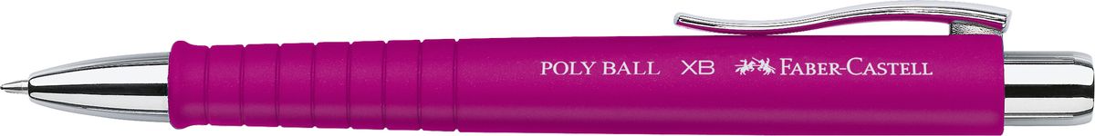 Faber-Castell Ручка шариковая Poly Ball цвет корпуса розовый241128 Faber-Castell Ручка шариковая Poly Ball цвет корпуса розовый241128Шариковая ручка Faber-Castell Poly Ball с эргономичной трехгранной областью захвата станет незаменимым атрибутом учебы или работы. Корпус ручки выполнен из пластика; кончик, выдвижной наконечник и кнопка - из металла. Высококачественные чернила позволяют добиться идеальной плавности письма. Ручка оснащена качественным нажимным механизмом и упругим клипом для удобной фиксации на бумаге или одежде.