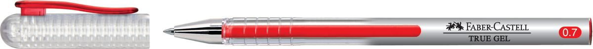 Faber-Castell Ручка-роллер True Gel цвет чернил красный243821 Faber-Castell Ручка-роллер True Gel цвет чернил красный243821Ручка-роллер Faber-Castell True Gel с наконечником 0,7 мм обеспечивает очень мягкое письмо. Пригодна для письма на документах. Имеет водостойкие и светостойкие чернила. Эргономичная зона захвата обеспечивает комфорт во время письма. Колпачок оснащен упругим клипом.