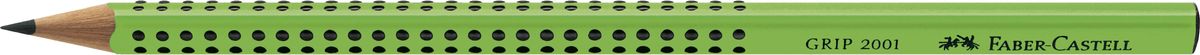 Faber-Castell Карандаш чернографитный Grip 2001 твердость B цвет зеленый517068 Faber-Castell Карандаш чернографитный Grip 2001 твердость B цвет зеленый517068Faber-Castell Grip 2001 - чернографитный карандаш наивысшего качества эргономичной трехгранной формы. Запатентованная антискользящая зона захвата Grip с малыми массажными шашечками. Качественная мягкая древесина для хорошего затачивания. Специальная SV технология вклеивания грифеля предотвращает поломку при падении на пол. Корпус покрыт лаком на водной основе в целях защиты окружающей среды.