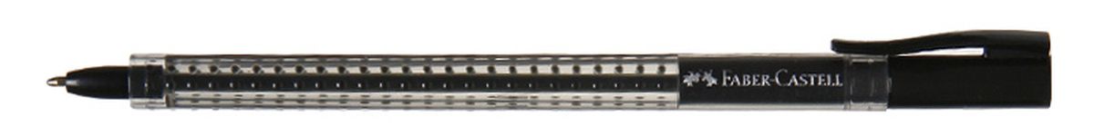 Faber-Castell Ручка шариковая Grip 2020 цвет черный544599 Faber-Castell Ручка шариковая Grip 2020 цвет черный544599Шариковая ручка Faber-Castell Grip 2020 эргономичной трехгранной формы станет незаменимым атрибутом учебы или работы. Прозрачный корпус ручки выполнен из пластика и соответствует цвету чернил. Запатентованная антискользящая зона захвата дополнена малыми массажными шашечками. Высококачественные чернила позволяют добиться идеальной плавности письма. Ручка оснащена упругим клипом для удобной фиксации на бумаге или одежде.