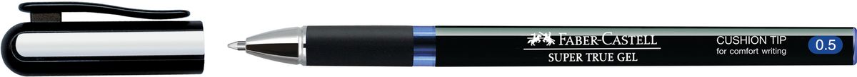 Faber-Castell Ручка-роллер Super True Gel синяя549051 Faber-Castell Ручка-роллер Super True Gel синяя549051Ручка-роллер Super True Gel с тонким наконечником 0.5 мм. У ручки очень мягкое письмо, водостойкие и светостойкие чернила, пригодные для письма на документах. Эргономичная зона захвата, имеется колпачок с упругим клипом.