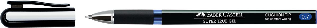 Faber-Castell Ручка-роллер Super True Gel 0,7 мм синяя549151 Faber-Castell Ручка-роллер Super True Gel 0,7 мм синяя549151Ручка-роллер Super True Gel с тонким наконечником 0.7 мм. У ручки очень мягкое письмо, водостойкие и светостойкие чернила, пригодные для письма на документах. Эргономичная зона захвата, имеется колпачок с упругим клипом.