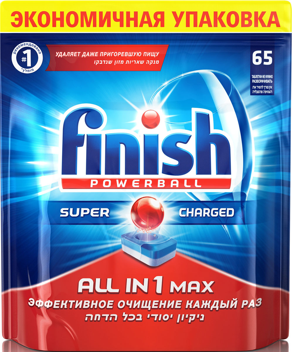 Finish All in 1 Блеск и Защита, 65 таблеток8169189 Finish All in 1 Блеск и Защита, 65 таблеток8169189Таблетки для посудомоечных машин Finish All in 1 Блеск и Защита обеспечивают сверкающую чистоту и блеск, а также защищают стеклянную посуду от коррозии. Таблетки All in 1 идеальны для использования на коротких циклах - таблетки быстро растворяются. Теперь таблетки не нужно разворачивать! Товар сертифицирован.