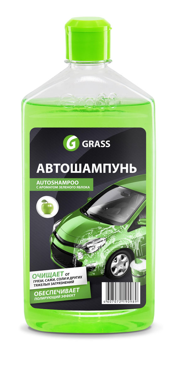 Автошампунь Grass Universal, с ароматом яблока, 500 мл111105-2 Автошампунь Grass Universal, с ароматом яблока, 500 мл111105-2Автошампунь Grass Universal эффективно очищает въевшуюся грязь, сажу, масляные пятна, соль и другие эксплуатационные загрязнения. Обеспечивает полирующий эффект. Не оказывает раздражающего воздействия на кожу рук. Разводится водой из расчета 20-30 г на 10 л воды. Товар сертифицирован.