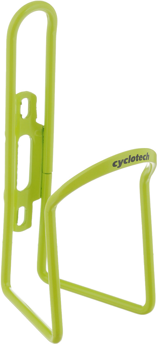 Флягодержатель Cyclotech, цвет: салатовыйCBH-1GR Флягодержатель Cyclotech, цвет: салатовыйCBH-1GRУниверсальный флягодержатель Cyclotech, выполненный из прочного металла, способен удерживать не только велофлягу, но и обычные пластиковые бутылки, закрепляется на раме велосипеда с помощью двух шурупов (входят в комплект). Это незаменимая вещь для спортсменов и любителей длительных велосипедных прогулок. Благодаря держателю, фляга с водой будет у вас всегда под рукой.