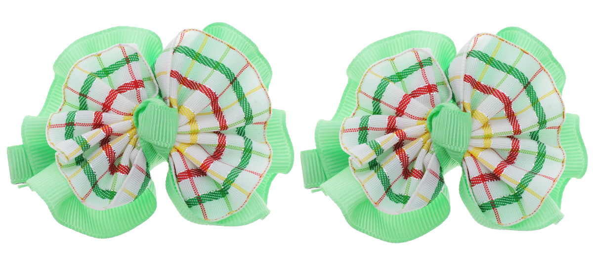 Babys Joy Заколка для волос цвет салатовый 2 шт MN 202MN 202/2_салатовый _ в клеточку Babys Joy Заколка для волос цвет салатовый 2 шт MN 202MN 202/2_салатовый _ в клеточкуЗаколка для волос Babys Joy выполнена из металла и украшена текстильным бантом. Заколка позволит не только убрать непослушные волосы с лица, но и придать образу немного романтичности и очарования. Заколка для волос Babys Joy подчеркнет уникальность вашей маленькой модницы и станет прекрасным дополнением к ее неповторимому стилю. В наборе 2 заколки для волос.