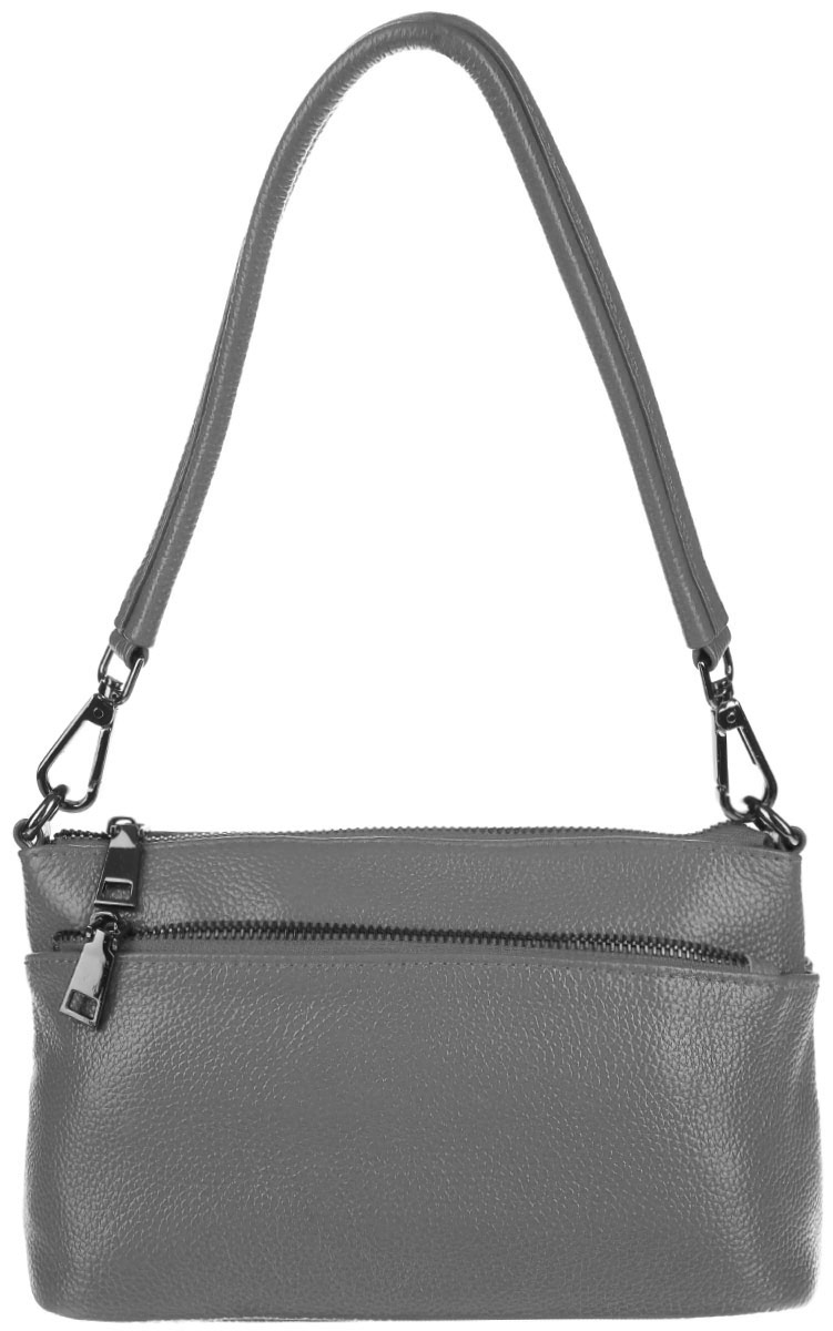 Сумка женская Cheribags, цвет: светло-серый. 4207-214207-21 Сумка женская Cheribags, цвет: светло-серый. 4207-214207-21Изысканная женская сумка Cheribags выполнена из качественной натуральной кожи. Модель имеет одно основное отделение, закрывающееся на застежку-молнию. Внутри имеется два кармана на застежках-молниях, один большой открытый карман и один накладной кармашек для телефона и мелочей. На передней и задней стенке сумки расположены прорезные карманы на застежке-молнии. Изделие оснащено плечевым ремнем, который регулируется по длине. Роскошная сумка внесет элегантные нотки в ваш образ и подчеркнет ваше отменное чувство стиля.
