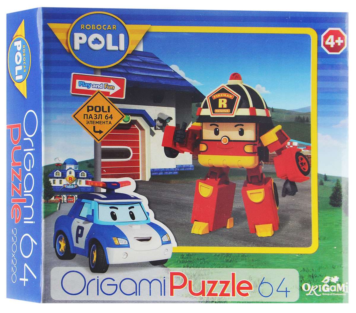 Оригами Пазл Robocar Poli Пожарная машина05886 Оригами Пазл Robocar Poli Пожарная машина05886Пазл Оригами Robocar Poli. Пожарная машина - это хороший способ в ненавязчивой форме развивать у ребёнка мелкую моторику рук, пространственное мышление. Поли и его команда помогают детям усваивать правила дорожного движения и учат правильному поведению рядом с проезжей частью. Ребёнок учится, играя. Размер собранного пазла: 22 см х 22 см.