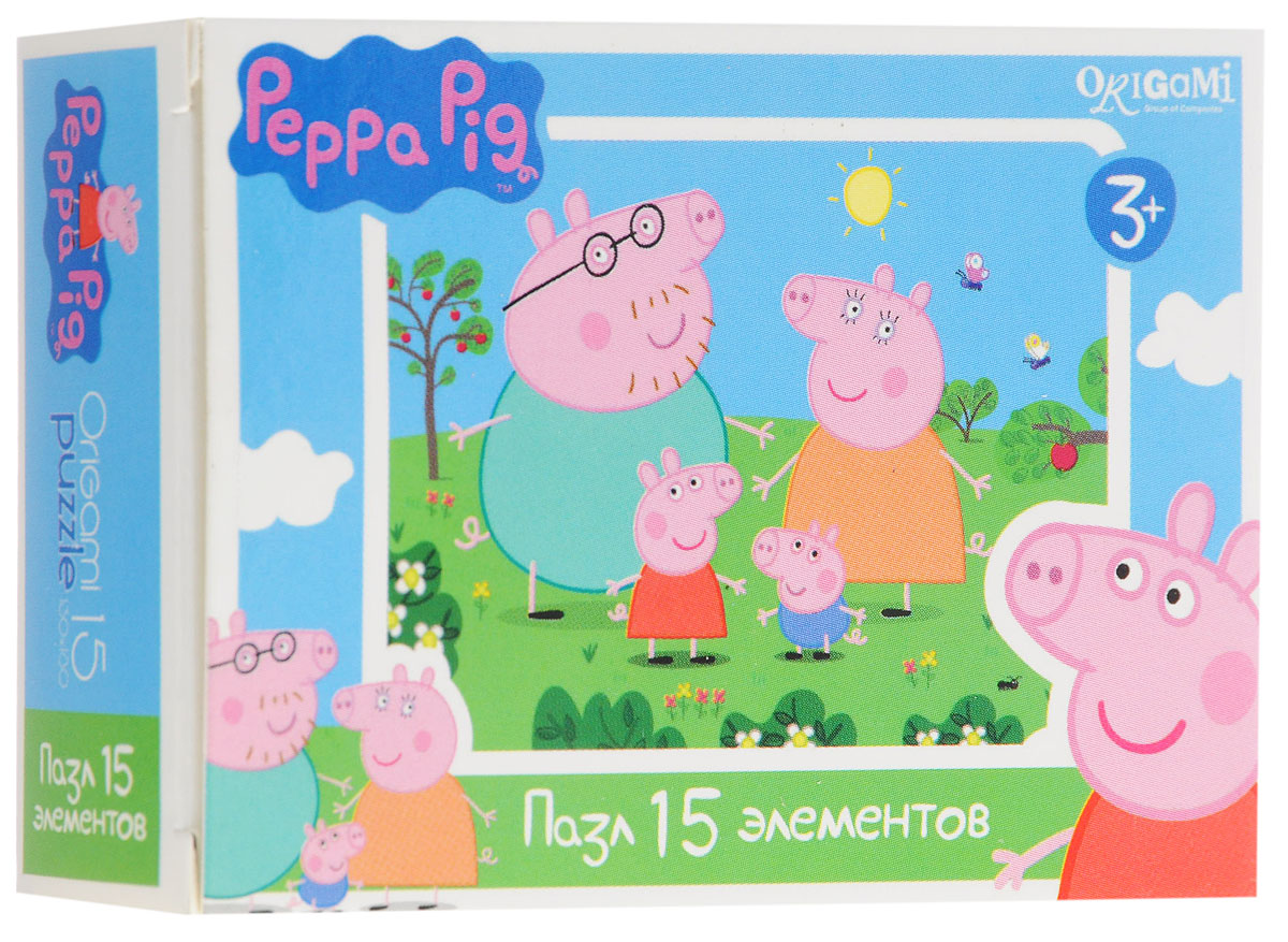 Оригами Мини-пазл Peppa Pig Свинки 01593AST000000000181837_свинки Оригами Мини-пазл Peppa Pig Свинки 01593AST000000000181837_свинкиМини-пазл Оригами Peppa Pig. Свинки - это хороший способ в ненавязчивой форме развивать у ребёнка мелкую моторику рук, пространственное мышление. Детали пазла изготовлены из плотно спрессованного картона, а верхний слой представлен заламинированной картинкой с красочным изображением героев мультсериала Свинка Пеппа. Размер собранного пазла: 13 см х 18 см.
