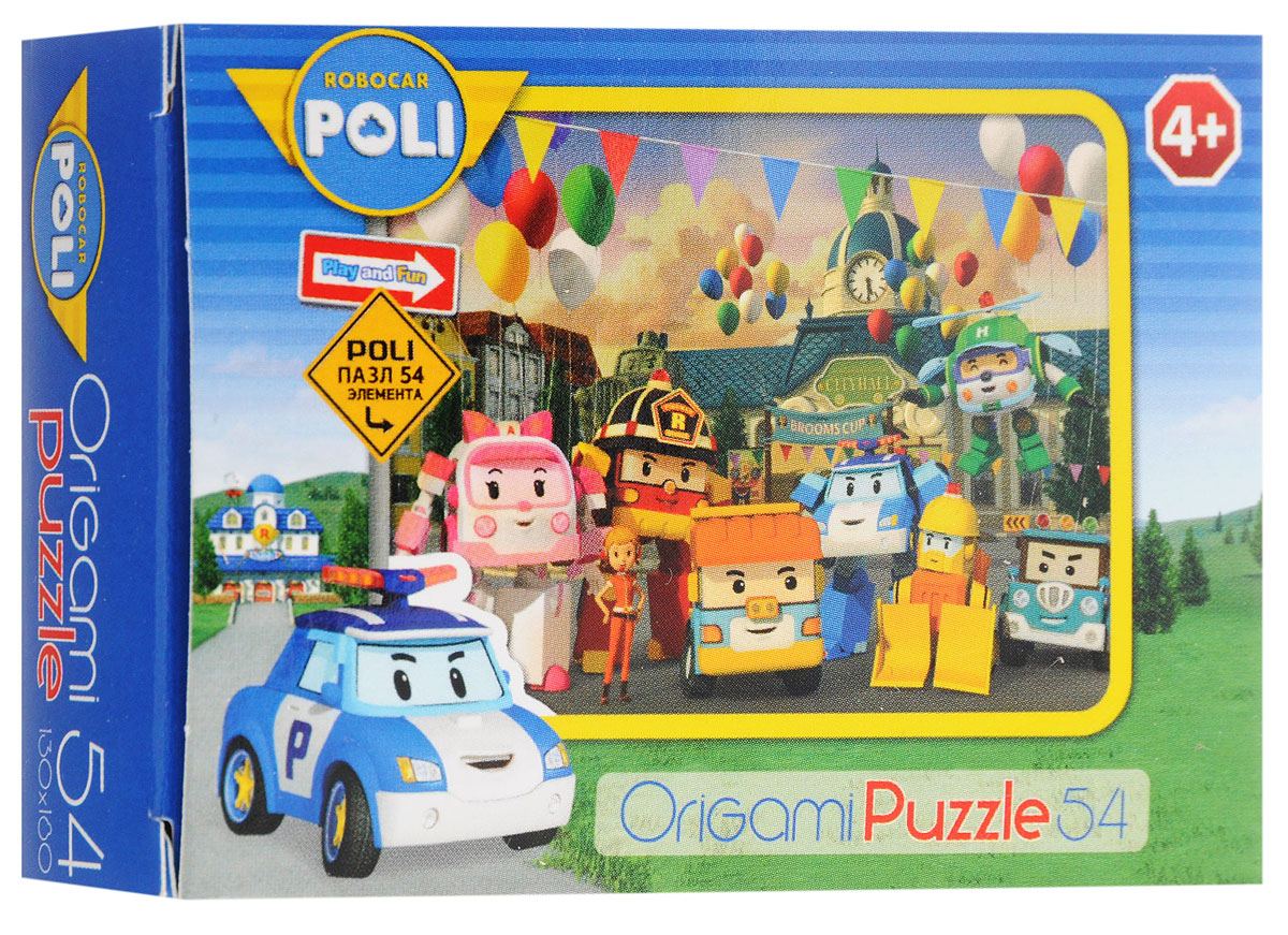 Оригами Мини-пазл Robocar Poli С шарами184_С шарами Оригами Мини-пазл Robocar Poli С шарами184_С шарамиМини-пазл Оригами Robocar Poli. С шарами - это хороший способ в ненавязчивой форме развивать у ребёнка мелкую моторику рук, пространственное мышление. Поли и его команда помогают детям усваивать правила дорожного движения и учат правильному поведению рядом с проезжей частью. Ребёнок учится, играя. Размер собранного пазла: 13 см х 18 см.