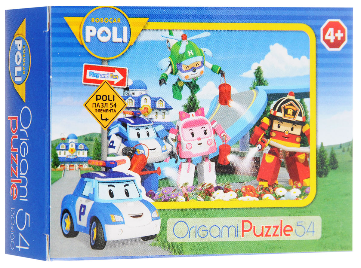 Оригами Мини-пазл Robocar Poli С лейками184_С лейками Оригами Мини-пазл Robocar Poli С лейками184_С лейкамиМини-пазл Оригами Robocar Poli. С лейками - это хороший способ в ненавязчивой форме развивать у ребёнка мелкую моторику рук, пространственное мышление. Поли и его команда помогают детям усваивать правила дорожного движения и учат правильному поведению рядом с проезжей частью. Ребёнок учится, играя. Размер собранного пазла: 13 см х 18 см.